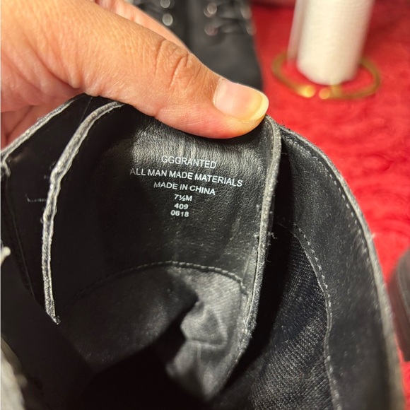 Guess Glittery Silver Combat Boots - Picture 8 of 8